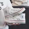 Zapatos de Lona de Caña Alta Réplica de los Años 70 para Mujer Estilo Coreano Ins Versátiles Tenis Casuales Zapatos de Goma Vulcanizada para Hombres y Mujeres Zapatos de Pareja