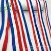Punto de fábrica 100D grano denso cinta rayada tricolor poliéster cinta intercolor ropa tira lateral accesorios de equipaje