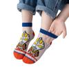 2024 [cinco pares] calcetines para niños primavera y verano malla algodón fino niños y niñas calcetines de dibujos animados al por mayor