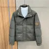 Jaqueta de Penas Masculina Inverno Tendência Moda Casaco Quente Luxo Leve Jaqueta Corta-vento Casual Masculina Jaqueta de Motociclista Masculina Tendência