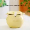 Contenedor de Grasa de Cerdo Olla de Aceite de Cocina Tarro Cerámico para el Hogar con Tapa Resistente a Altas Temperaturas Tarro Grande para Aceite de Chile y Condimentos