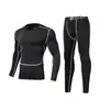 Pantalones ajustados con forro polar para deportes al aire libre, alta elasticidad, secado rápido, transpirables, absorben el sudor, no restrictivos, ajuste delgado 3D, juego de dos piezas amigable con la piel