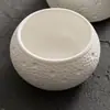 Tigela de Sobremesa Branca Pontilhada de Meteorito de 3,1 polegadas de Fábrica, Tigela Pequena para Refeição, Louça de Cerâmica, Açucareiro de Restaurante
