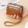 Nuevo Estilo Moda para Mujer Billetera para Monedas Portatarjetas Transfronteriza Bolsa con Cierre de Cremallera Ranuras Múltiples para Tarjetas Cartera Retro Billetera Retro para Monedas