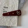 Pinza para el Cabello con Ambiente de Año Nuevo, Felpa Roja de Pony, Pinza Lateral, Año del Caballo, Pasador Festivo, Pinza para el Flequillo, Pinza BB, Accesorio para el Cabello para Mujeres