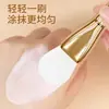 Brocha de Silicona para Mascarilla Cabeza Suave Dorada Brocha de Maquillaje Multifuncional para Belleza Mango Dorado Cabeza Plana Fina Brocha Aplicadora de Base Brocha para Mascarilla de Barro