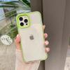 Funda transparente con borde de color simple para iPhone 12 Pro Max y Apple 11 X/15 (14/13)