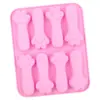 En stock al por mayor molde de galleta de pata de gato de 8 piezas molde de yeso para aromaterapia molde de silicona para chocolate mordedor de bebé trabajador