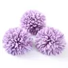 Flores de Crisântemo Artificiais Atacado Decoração de Mesa de Casamento Flor de Seda Pintura a Óleo Cabeça de Crisântemo Pequena Camadas de Tecido de Seda Cabeça de Crisântemo em Camadas