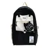 Mochila Estilo Coreano Ins para Estudiantes de Secundaria, Preparatoria, Universidad, para Mujer, Color Sólido, Gran Capacidad, Multibolsillos, Mochila Linda para Niña