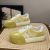 Zapatillas de Entrenamiento Alemanas de Cuero Genuino de Moda para Mujer, Novedad Primavera 2026 Versátiles Casuales con Cordones Bloqueo de Color Suela Gruesa que Hacen que los Pies Parezcan Más Pequeños