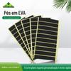 Tapete EVA autoadesivo preto cortado em matriz, antiderrapante, anticolisão, resistente ao desgaste, para mesa e cadeira, móveis, tapete silencioso de espuma EVA