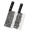 Cuchillo de cocina doméstico con mango de madera maciza Jianghu Running, cuchillo de forja hecho a mano, cuchillo de corte afilado, cuchillo de corte rápido de carne, cuchillo Yangjiang