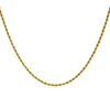 Cadena Figaro de acero inoxidable transfronteriza, cadena retorcida, collar de onda de agua, joyería de acero de titanio electrochapado al vacío de 18k, al por mayor en stock