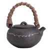 Olla de barro Zhai Mugu vacía olla de haz vintage Camino Zen barro de roca viejo plata tetera kung fu hecha a mano filtro de agujero de bola preparación de té