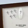 Acessórios para Unhas em Formato de Cruz Mais Vendidos, Pedras Strass Populares de Liga para Nail Art, Decorações de Unhas Versáteis Estilo Retro Doce-Cool Europeu e Americano