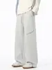 Roupas Masculinas ACU Calças casuais patch work da moda para homens e mulheres, corte solto, versátil, perna larga, estilo workwear, calças de moletom esportivas de perna reta para homens