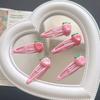 Lindo Corazón de Niña Pinza BB de Fresa Nueva Horquilla de Fruta Dulces Accesorios para el Cabello Adorno para la Cabeza Dibujos Animados Pinza Lateral Pinza Lateral para Niña