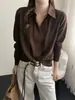 Camisa estilo coreano com design patchwork, visual de duas peças falsas, cardigã de tricô com gola alta, nova coleção outono/inverno feminina, suéter estiloso com efeito emagrecedor