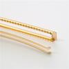 Suministro directo de fábrica pinza de pico de pato hueca de metal de 6 cm pinza dorada galvanizada para flequillo pinza de cocodrilo estilo coreano para cabello suelto
