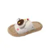 Pantuflas de Algodón de Dibujos Animados para Niños 2026 Invierno Nuevas Zapatos Peludos de Casa para Niñas Pantuflas de Muñeca con Tira Única Modernas