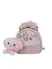 Mochila de encaje rosa lechoso y brumoso, exquisita mochila estilo Lolita coreano ins para damas de compras y citas