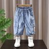 Moda Verano 2026 Shorts de Mezclilla de Moda para Niños, Estilo Nuevo, Shorts de Verano Finos para Niños