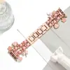 Conector de Correa para Apple iWatch Pulsera Metálica Pequeña con Fragancia Verano Pulsera de Metal Corazón Joyería Versátil para Mujeres
