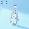 Colgante de Cobre Feliz Planeta Pequeño Chapado en Platino Colgante Vacío DIY Incrustado con Diamante Huizi Redondo de Fondo Puntiagudo Jade 925 Colgante