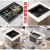 Suporte de Mesa de Centro Elétrica Ajustável com Tampo Flip-Top e Controle de Voz Multifuncional, Móvel de Mesa de Chá Kung Fu, Suporte de Hardware com Controle Remoto