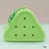 Bolsa de Silicone com Furo Estilo Desenho Animado Mini Carteira de Moedas Bolsa de Cosméticos DIY Bolsa para Fones de Ouvido Pingente de Chaveiro Presente