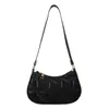 Bolso de axila para mujer de color liso con textura simple, nuevo bolso de hombro versátil para mujer 2023, bolso para mujer, bolso para mujer estilo coreano