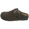 Zapatos de media zapatilla cerrados para mujer, otoño 2026, sin cordones, con suela gruesa, con hebilla interior para aumentar la altura, modernos y cómodos