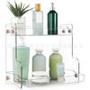 Caixa de Armazenamento de Acrílico Prateleira de Armazenamento para Bancada de Banheiro Prateleira Transparente de Armazenamento Cosméticos Banheiro Cozinha