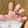Arte de uñas Mocha Estrella Luna Mariposa Puntas de uñas Usables con un Tacto Natural, Pegatinas de Uñas Terminadas al por Mayor