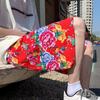 Pantalones Flor Grande Noreste para Hombre Verano Delgados Seda Hielo Secado Rápido Shorts de Playa Marca de Moda Holgados Casuales Pantalones Deportivos