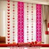 Set de Decoración de Habitación de Boda Cortinas Ventana Tira Larga Decoraciones Colgantes de Personajes de Boda Guirnaldas para Boda Casa Nueva Dormitorio Sala de Estar