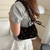 Bolso de Mano Cuadrado Pequeño Plegado Estilo Dulce al por Mayor para Mujer Verano 2025 Nuevo Bolso de Hombro con Lazo Versátil Bolso Cruzado