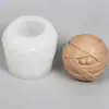 Molde de Silicona para Velas Aromáticas Hechas a Mano 3D Fantasma Vendado Forma Redonda