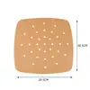 Papel para Air Fryer Quadrado Especial Papel Absorvente de Óleo para Assar Papel Descartável para Vaporizador Pad para Assar Forma de Bolo Forno Papel de Óleo de Silicone em estoque