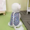 Ropa para Gatos y Perros Mascotas para Primavera, Otoño e Invierno, Adecuada para Teddy, Bichón, Chihuahua y Perros Pequeños, 25 Chalecos Florales de Algodón