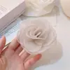 Grampo de Cabelo de Renda com Flor, Estilo Girly de Luxo Leve, Design de Alta Qualidade, Presilha Lateral para Mechas Franjas, Novo Acessório de Cabelo Versátil