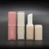 Plástico tubo pequeno branco bolsa para batom material de fornecimento 4G fivela quadrada tubo de batom tubo vazio de batom impressão de logotipo
