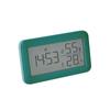 Reloj despertador de temperatura y humedad simple, pantalla grande LCD, reloj de noche, diseño de reloj caliente transfronterizo, soporte colgante de doble propósito