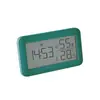 Reloj despertador simple de temperatura y humedad con pantalla LCD de pantalla grande, reloj de mesita de noche, diseño de reloj de venta caliente transfronteriza, doble uso para colgar y de pie