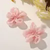 Versión Coreana Versátil Cosido a Mano Malla Perlada Flor de Cinco Pétalos Broche Pinza para el Cabello DIY Accesorio para el Cabello Broche Ropa de Mujer Zapatos Bolsos Accesorios Florales