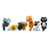 Lindo Chica Corazón Moe Moe 6 Estilos 4ta Generación Familia de Gatos de Little Zhang Ins Mini Escena Escritorio Adorno Pequeño Atrezzo para Fotos