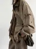 Jaqueta de Trabalho Japonesa Retro Nova para Primavera e Outono, Multi-Bolsos, Gola Lapela, para Homens e Mulheres, Design Único, Peça de Roupa Casual Solta