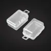 Caja de Plástico Transparente Rectangular Pequeña para Componentes Electrónicos, Ferretería, Equipo de Pesca, Caja de Almacenamiento de Escritorio, Caja de Empaque para Joyería