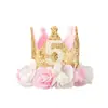 Bebé de 1 a 5 años Corona de Cumpleaños DIY Accesorios Hechos a Mano para Niños Diadema Diadema Diadema Fiesta de Cumpleaños Sombrero de Cumpleaños